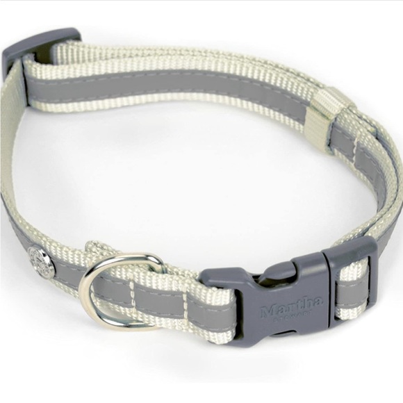 Martha Stewart Other - NWT MARTHA STEWART ADJUSTABLE
NYLON DOG COLLAR gray. Size 14 (neck 10-14”)